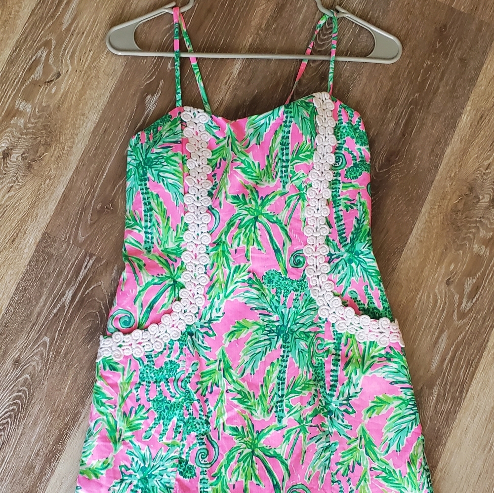 Lilly Pulitzer shelli stretch dress size 8 prosecco pink